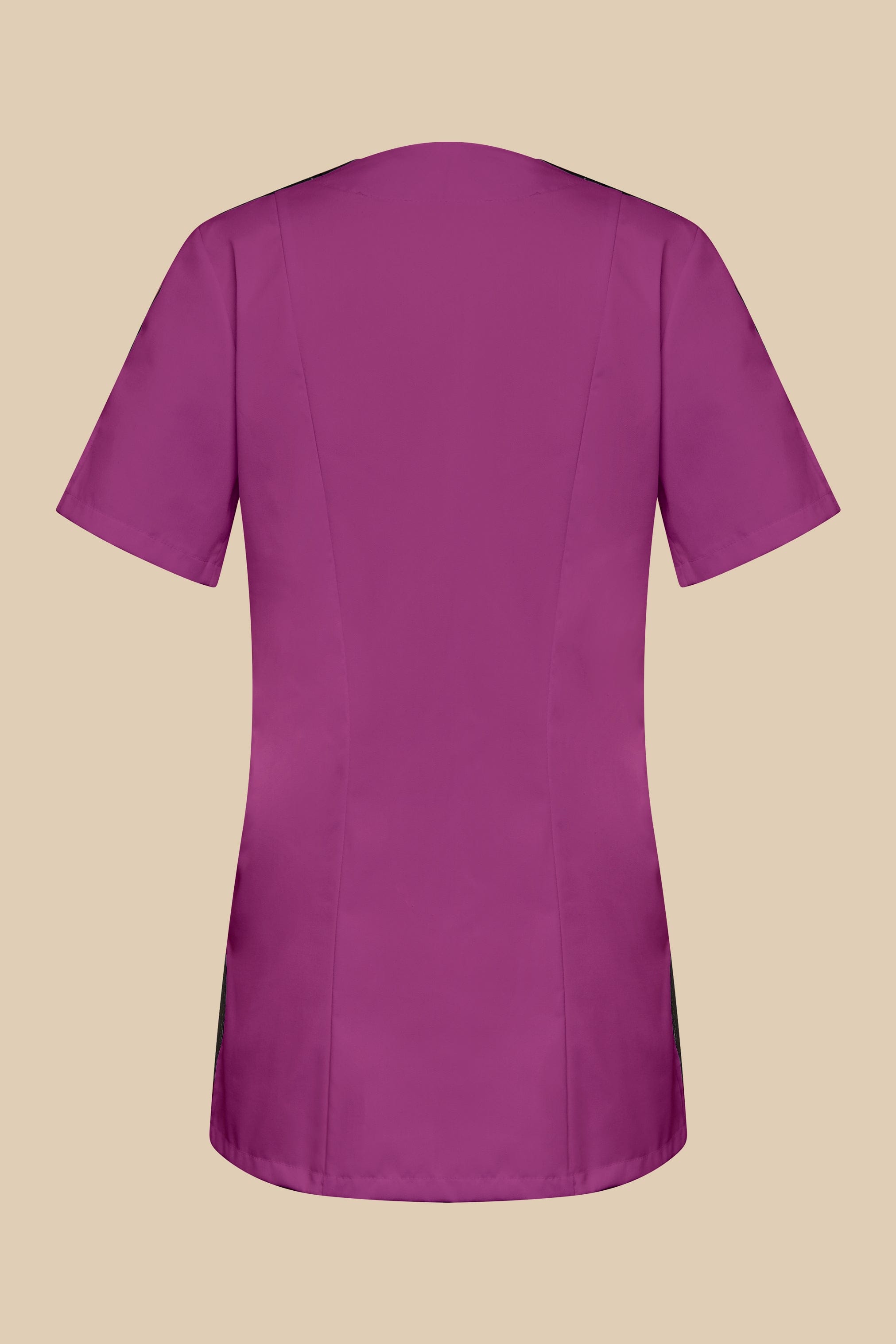 SRC Création Blouse Médicale Blouse médicale femme cintrée Prune/Noir/Blanc - LOKKA