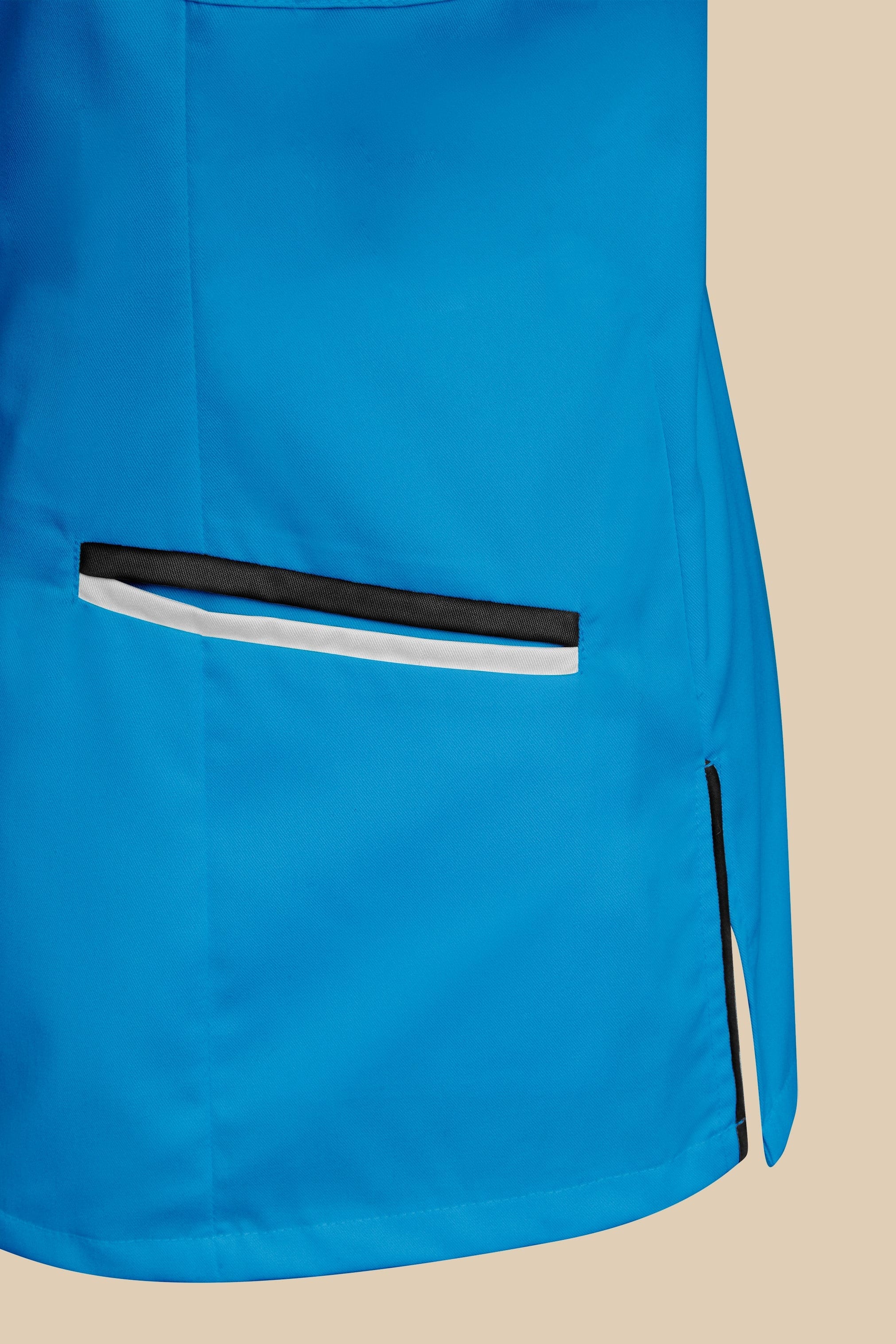 SRC Création Blouse Médicale Blouse médicale femme cintrée Turquoise/Noir/Blanc - LOKKA