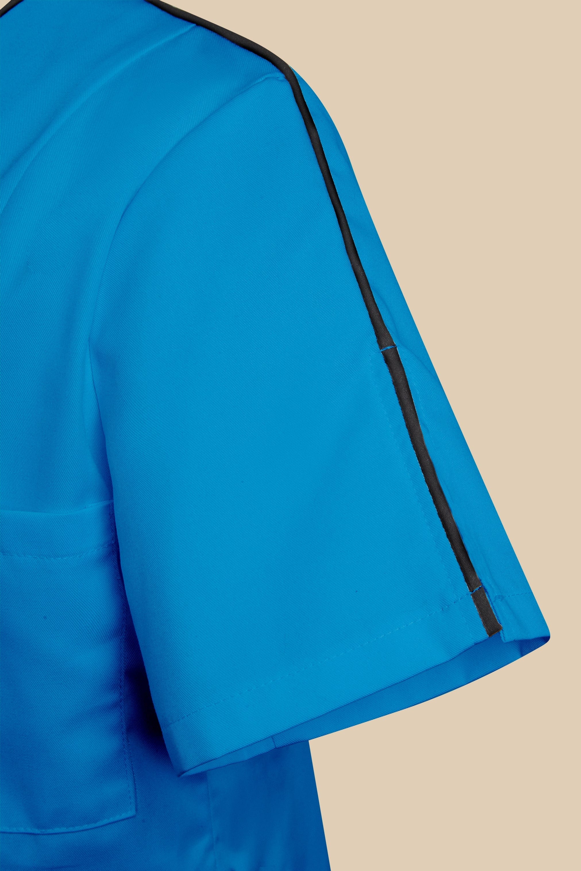 SRC Création Blouse Médicale Blouse médicale femme cintrée Turquoise/Noir/Blanc - LOKKA