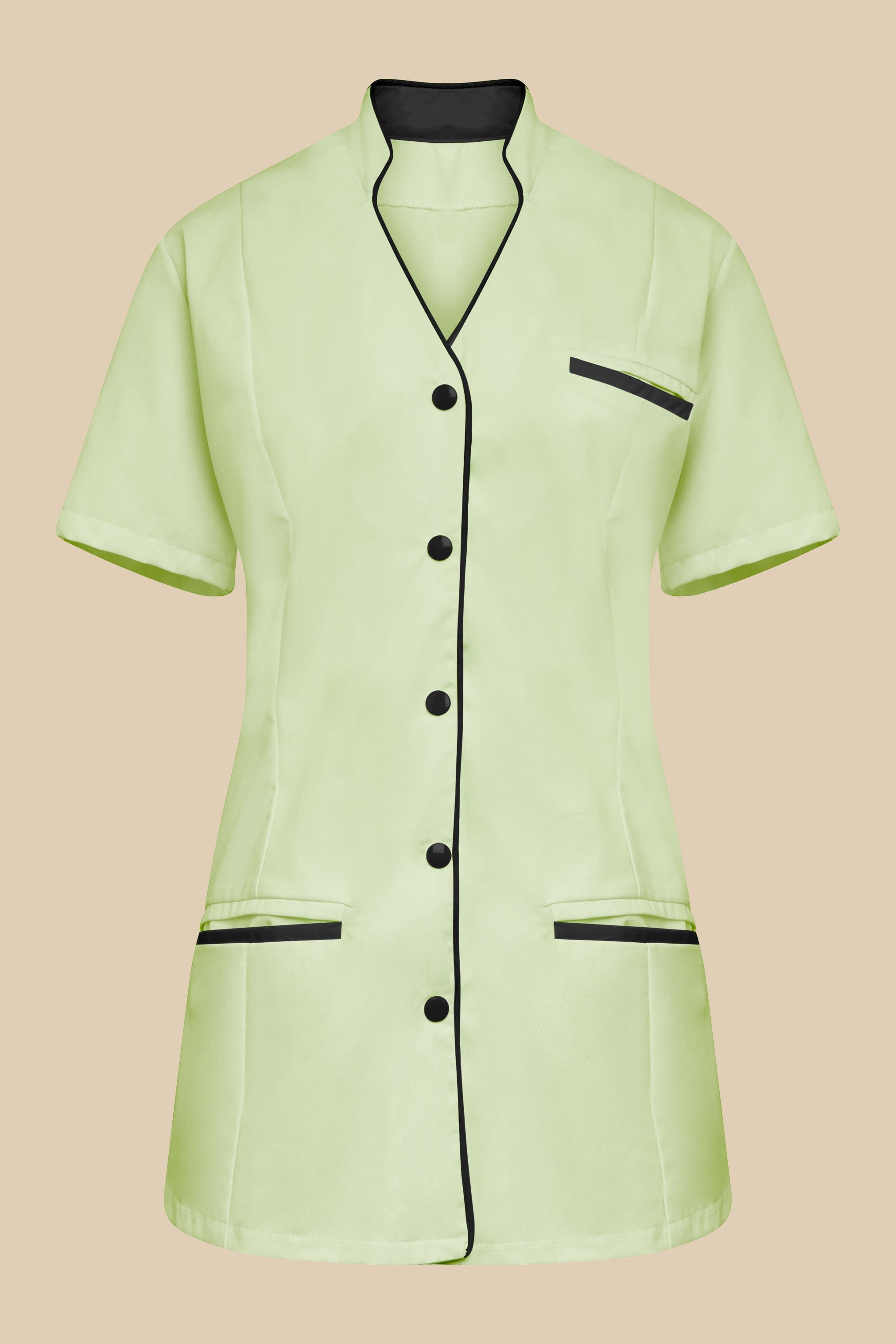 SRC Création Blouse Médicale Blouse médicale femme col V anis et noir - KOSA