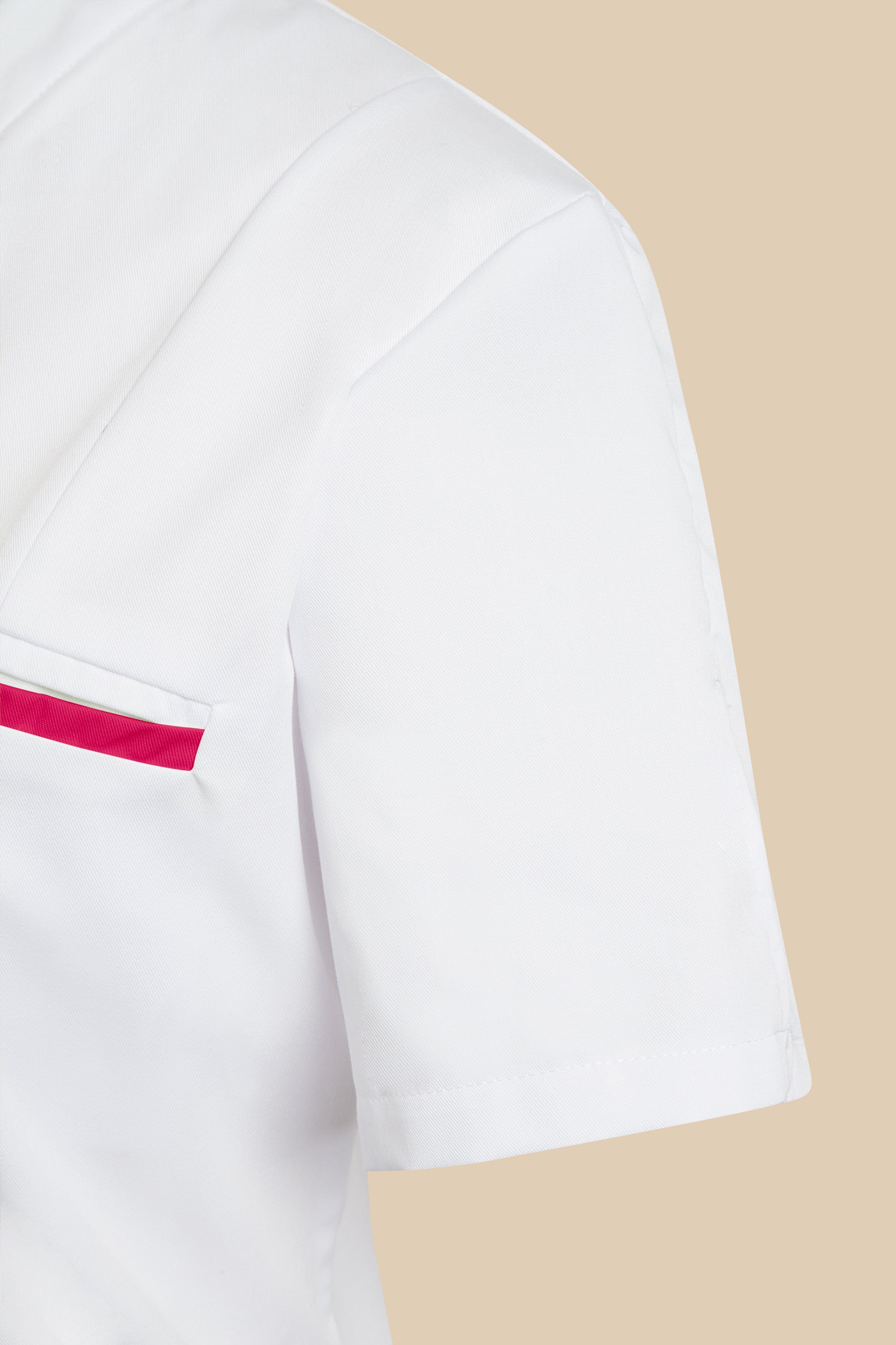 SRC Création Blouse Médicale Blouse médicale femme col V blanc et fuchsia - KOSA