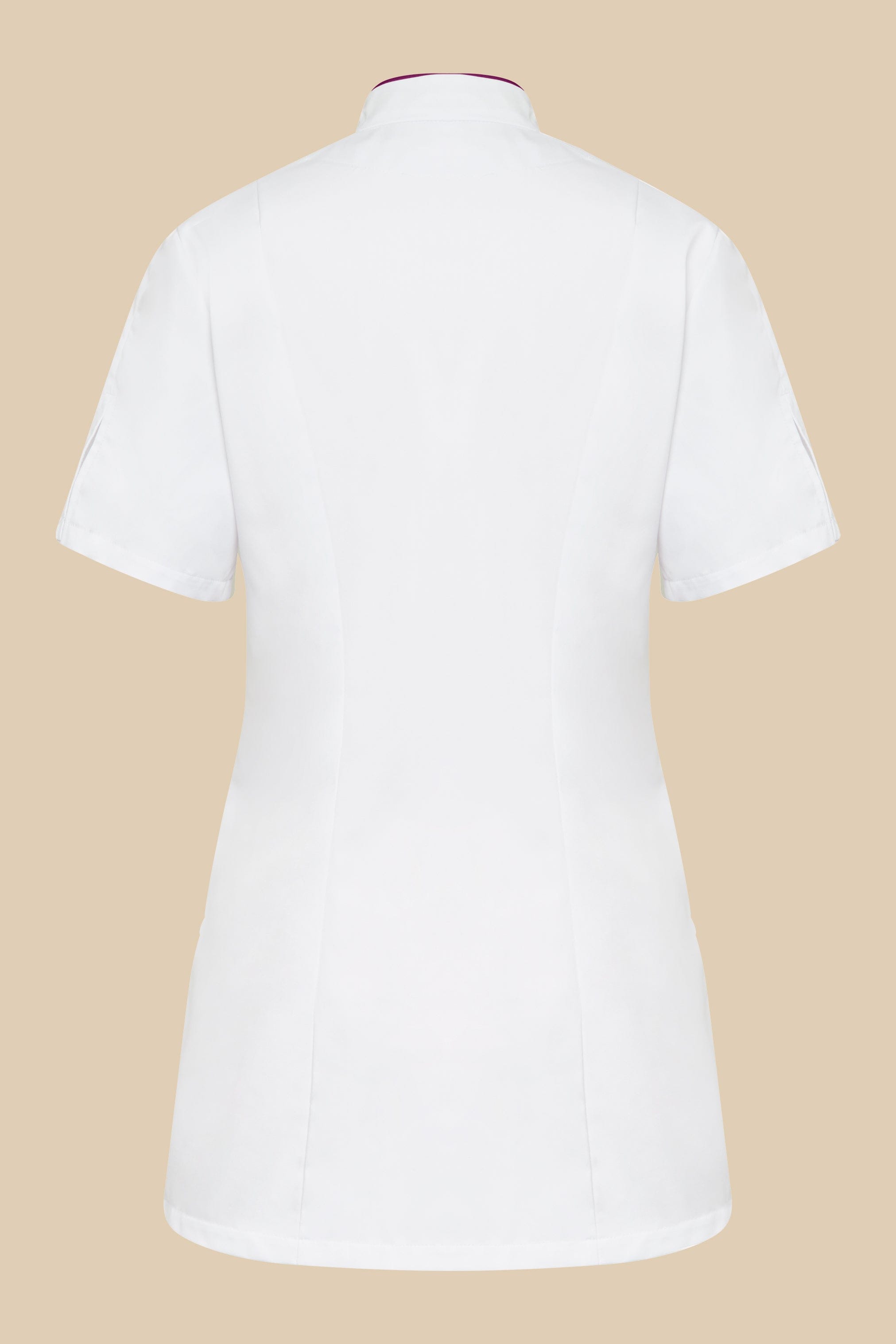 SRC Création Blouse Médicale Blouse médicale femme col V blanc et prune - KOSA