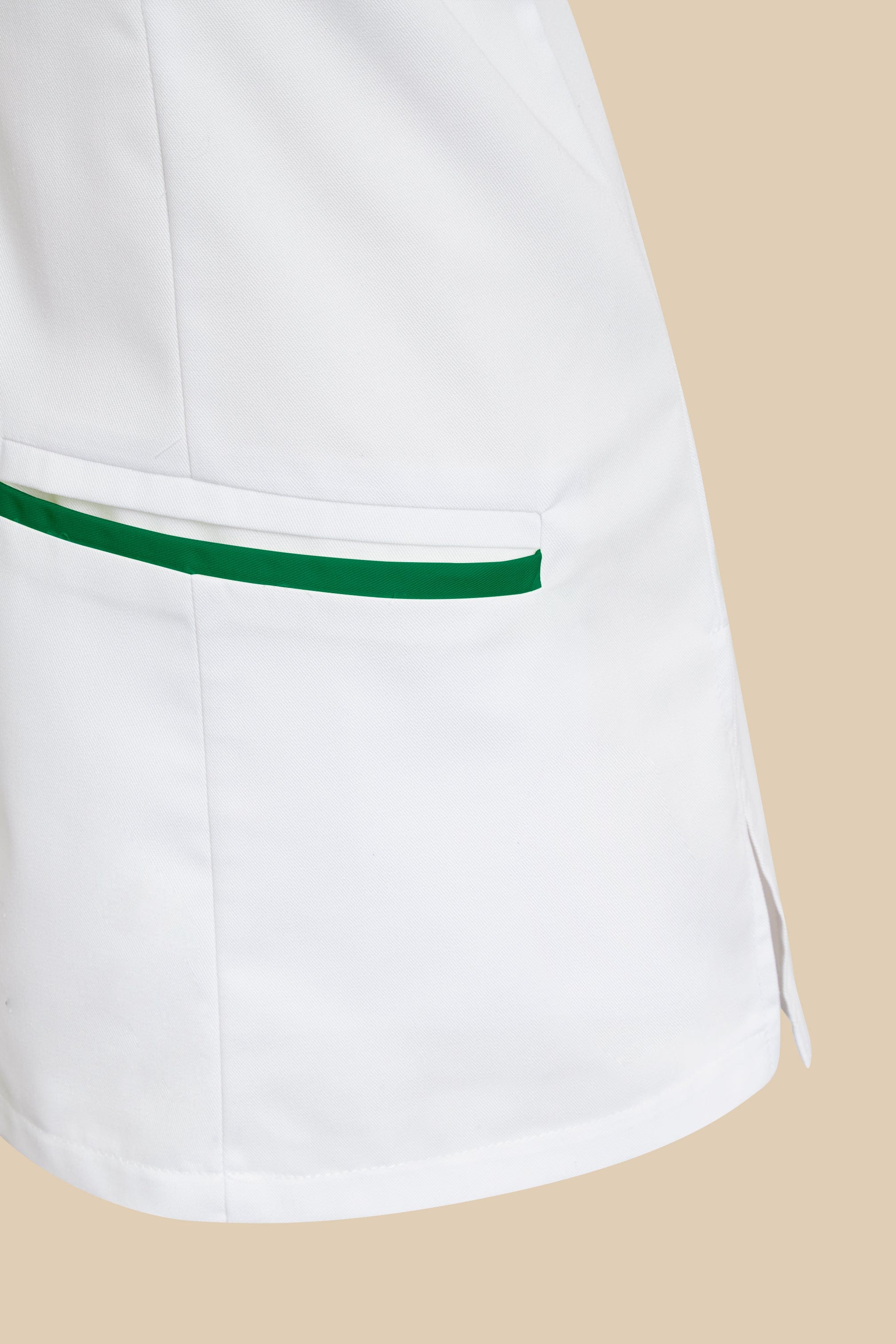 SRC Création Blouse Médicale Blouse médicale femme col V blanc et vert - KOSA