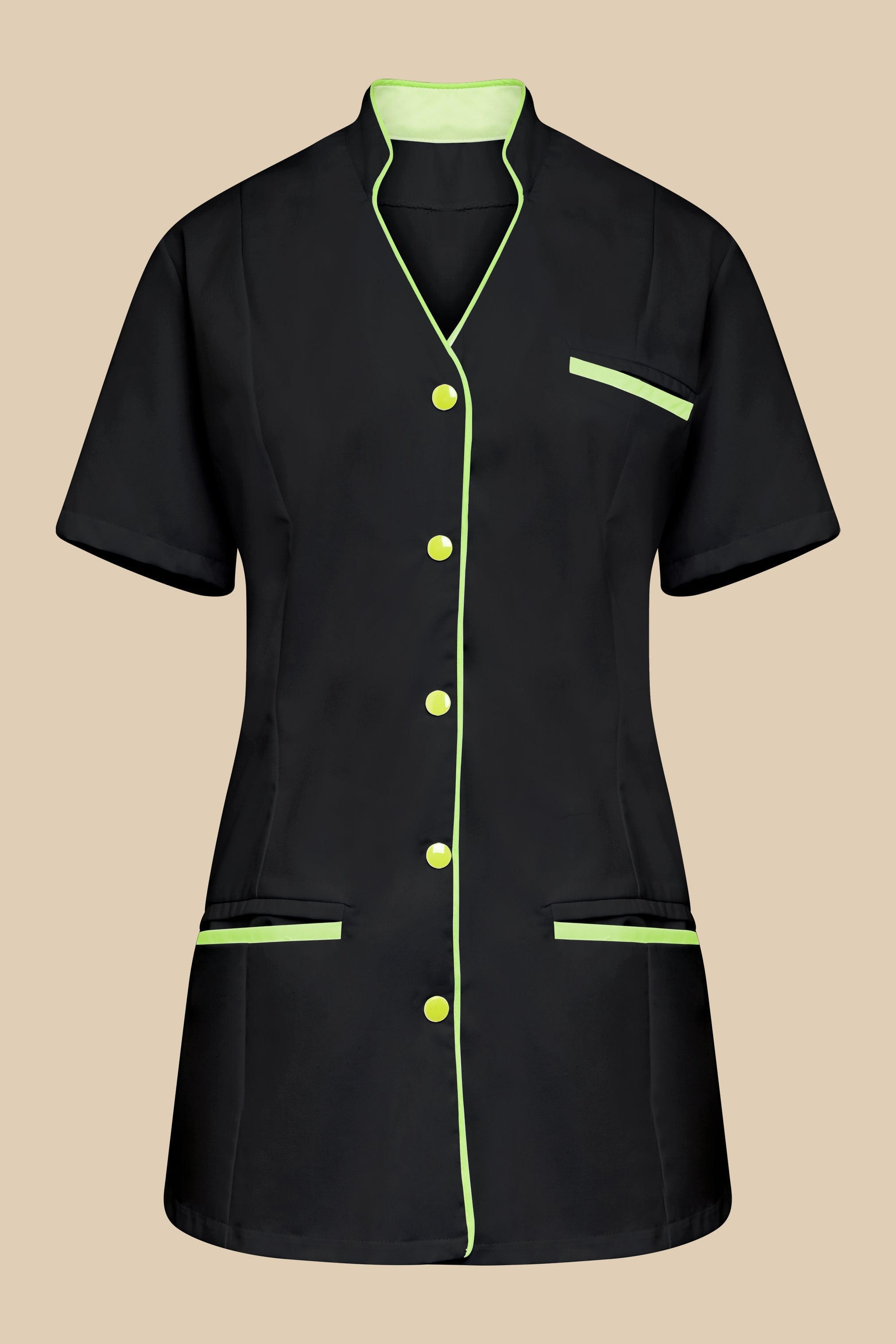 SRC Création Blouse Médicale Blouse médicale femme col V noir et anis - KOSA
