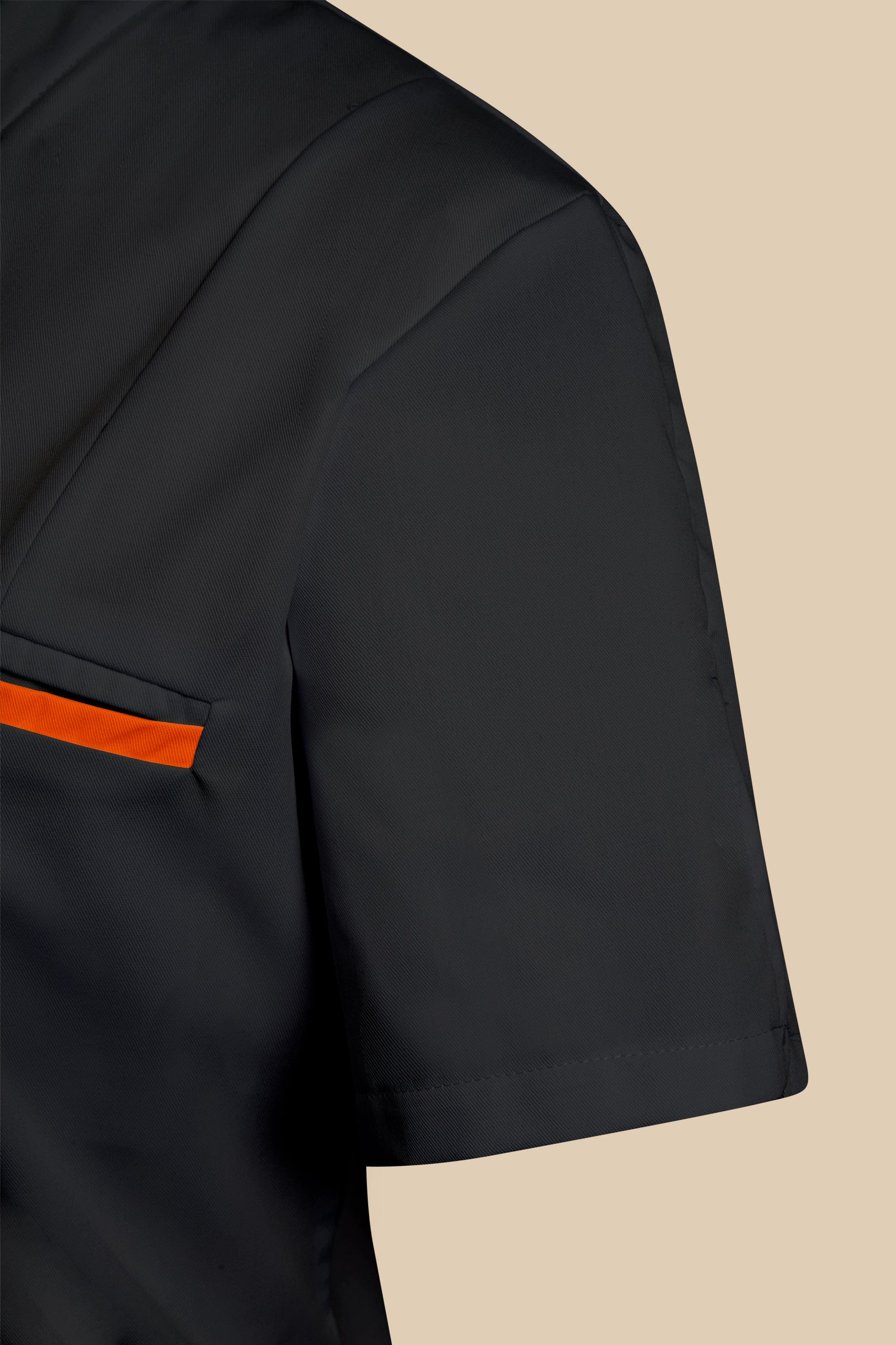 SRC Création Blouse Médicale Blouse médicale femme col V noir et orange - KOSA
