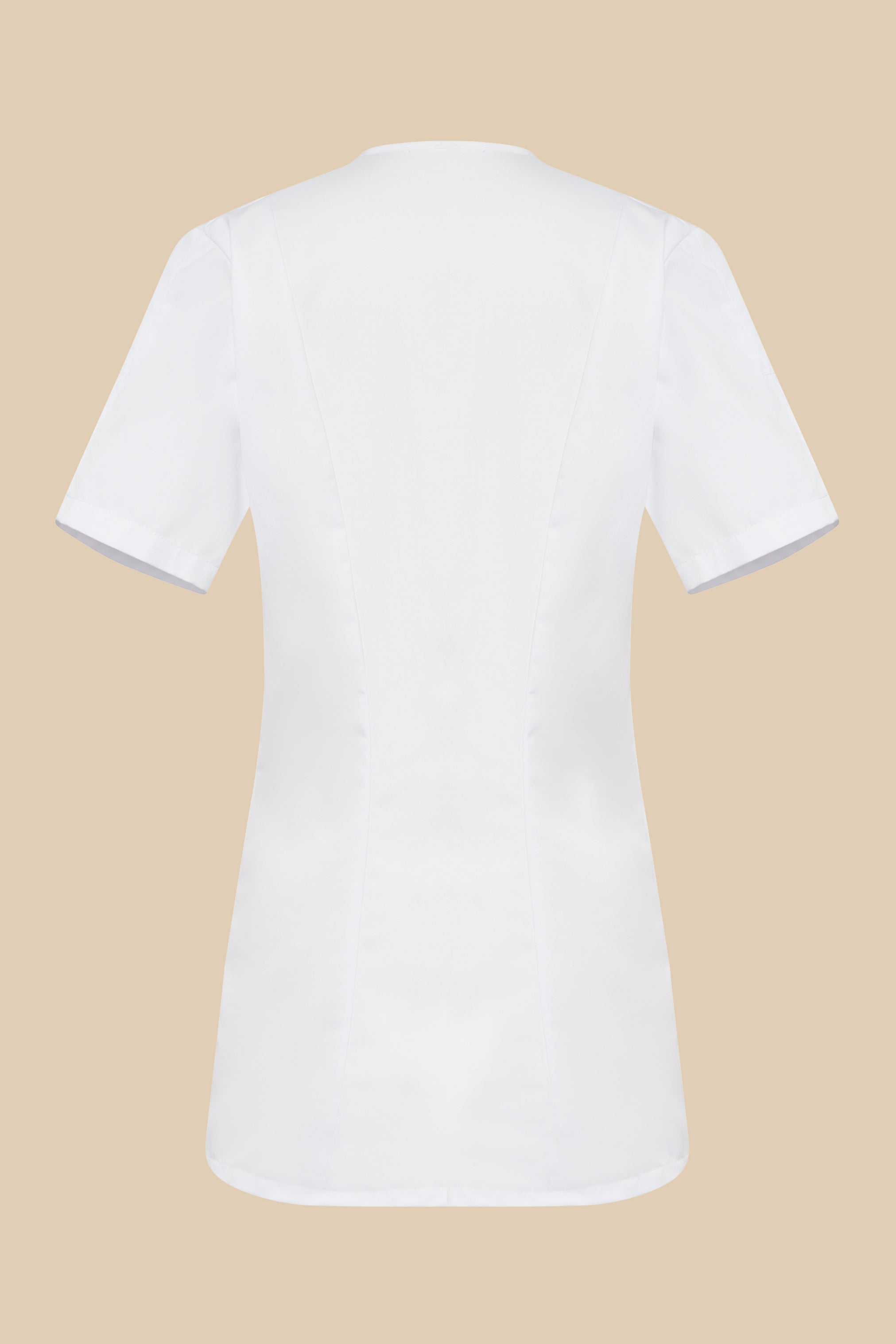 SRC Création Blouse Médicale Blouse médicale femme fermeture éclair blanc et vert - ISKA