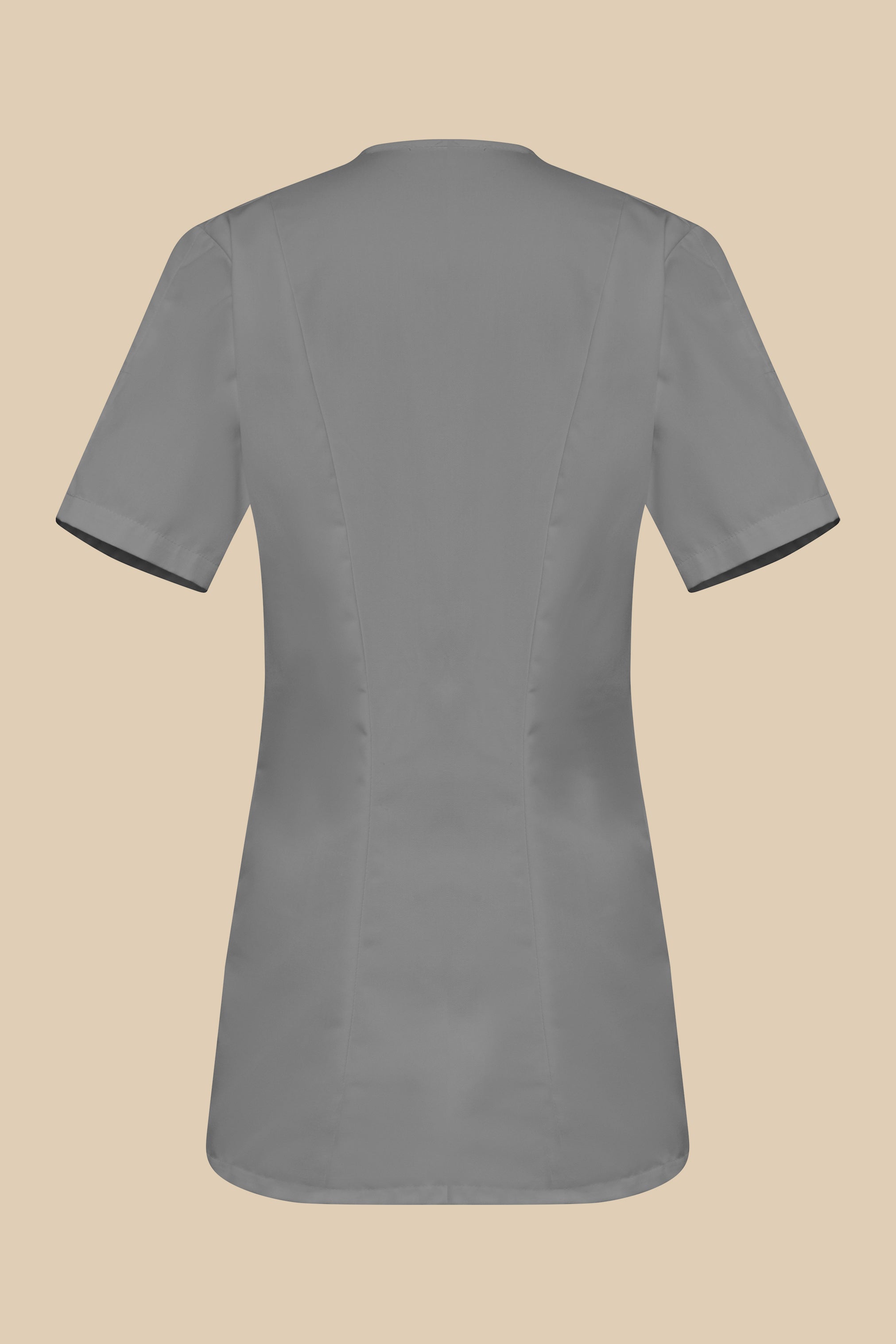 SRC Création Blouse Médicale Blouse médicale femme fermeture éclair gris et blanc - ISKA