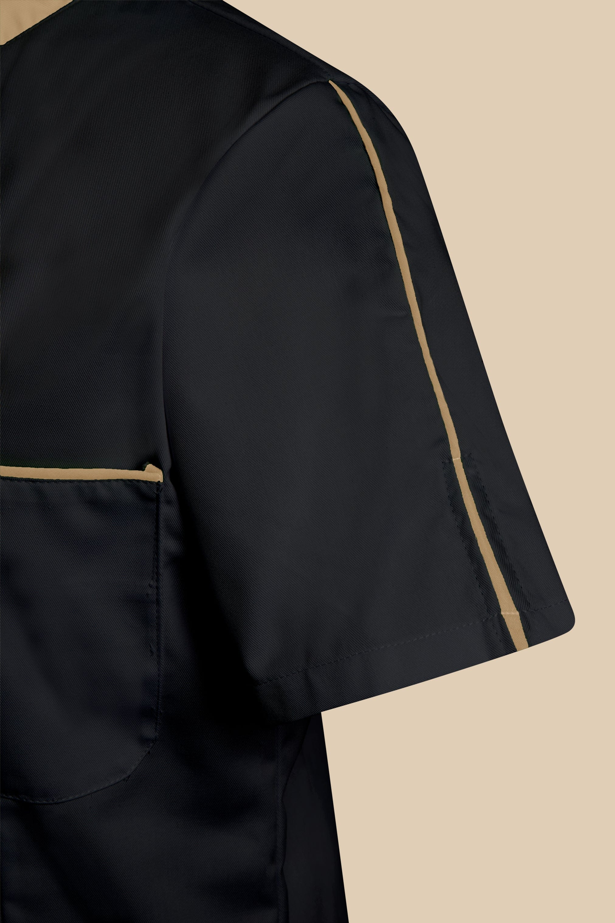 SRC Création Blouse Médicale Blouse médicale femme noir et biscuit - SAANA