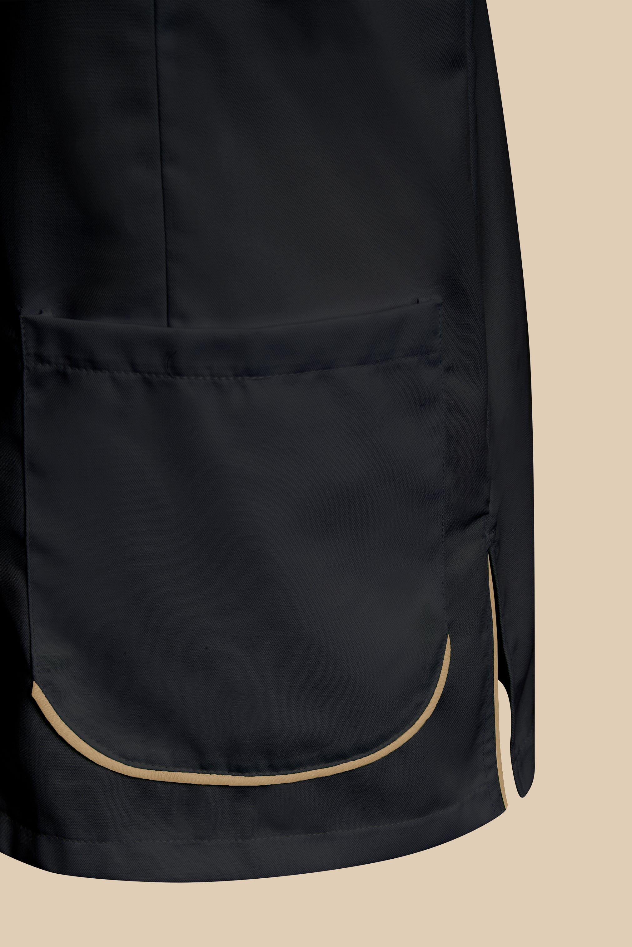 SRC Création Blouse Médicale Blouse médicale femme noir et biscuit - SAANA