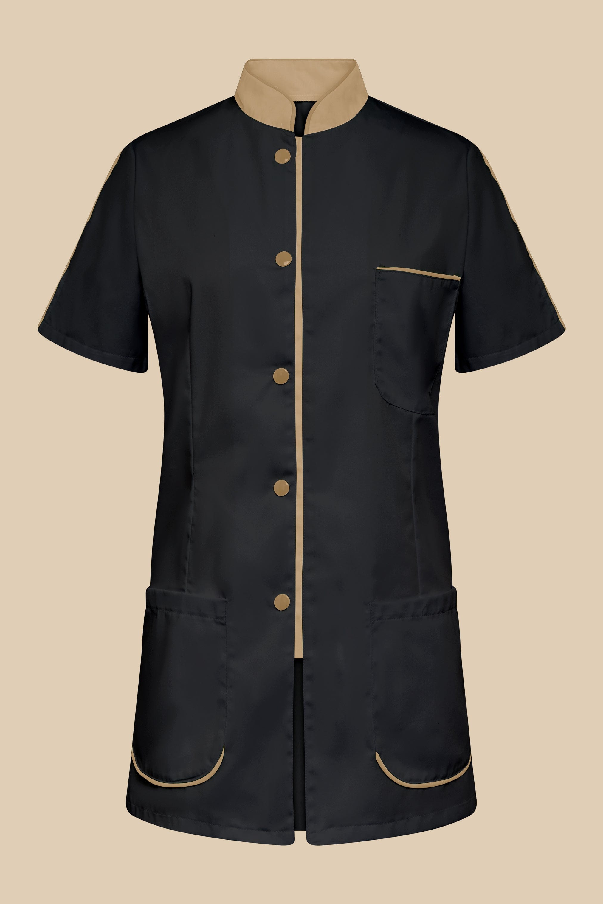 SRC Création Blouse Médicale Blouse médicale femme noir et biscuit - SAANA