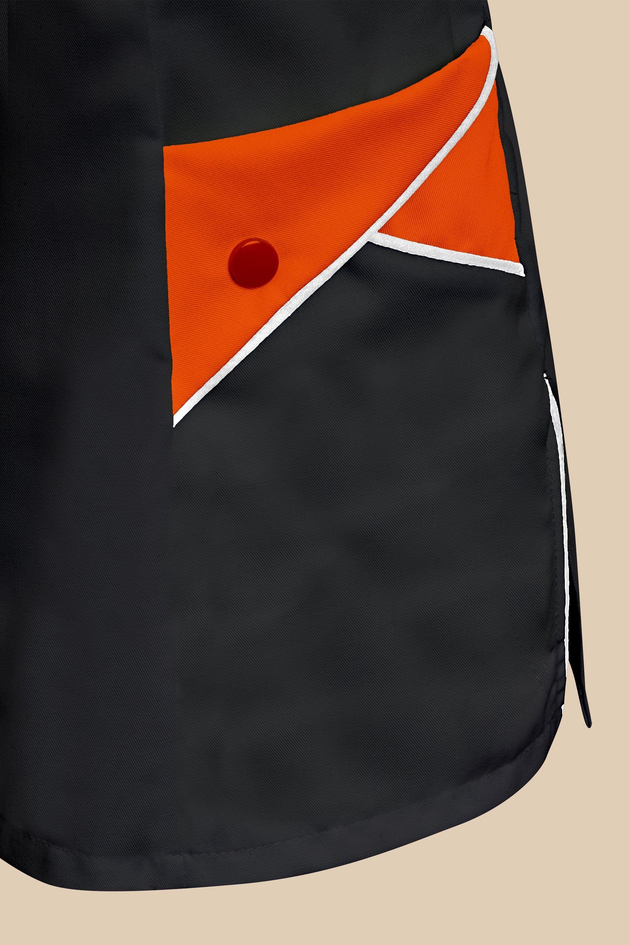SRC Création Blouse Médicale Blouse médicale femme noir et orange - NOLA