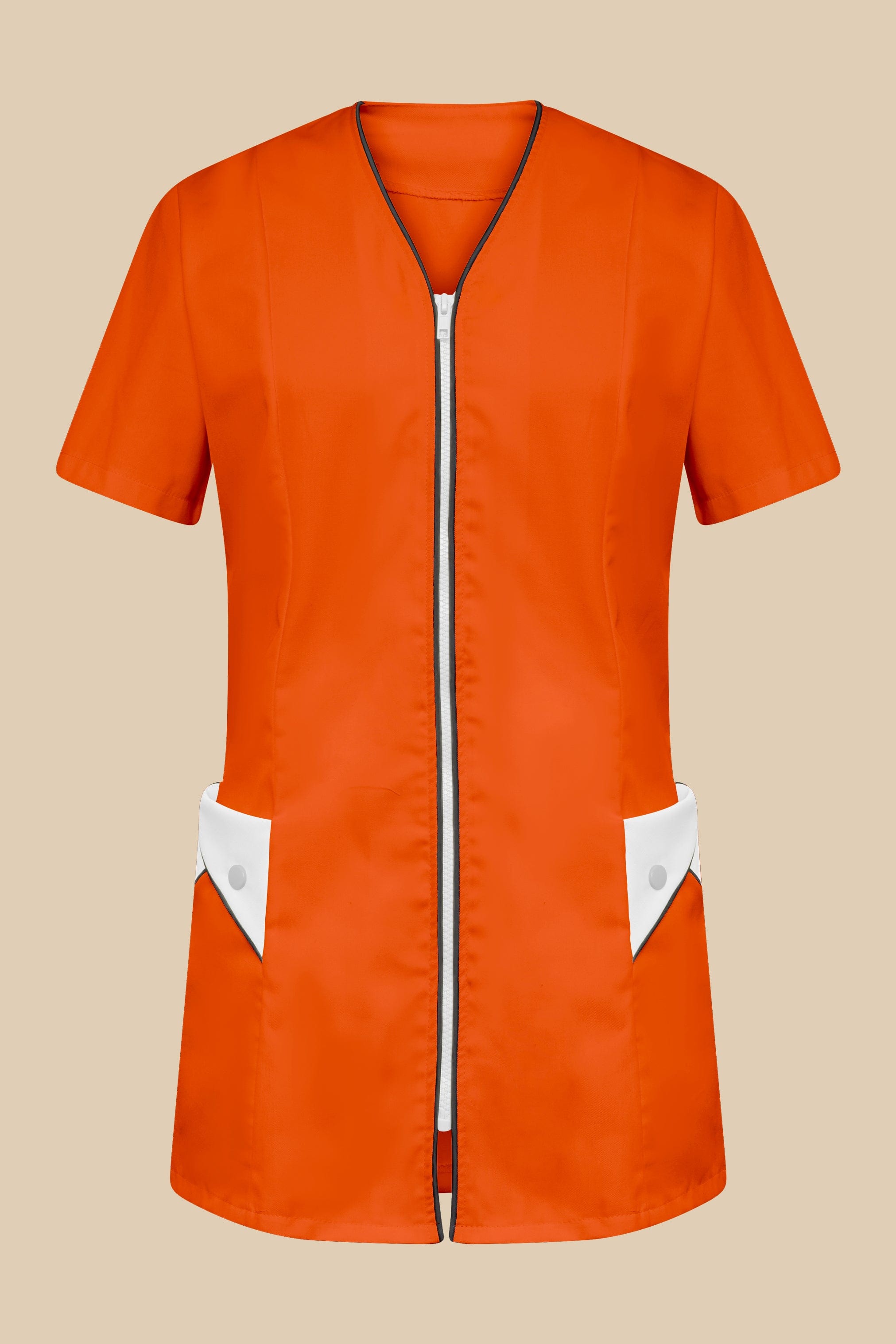 SRC Création Blouse Médicale Blouse médicale femme orange et blanc - NOLA