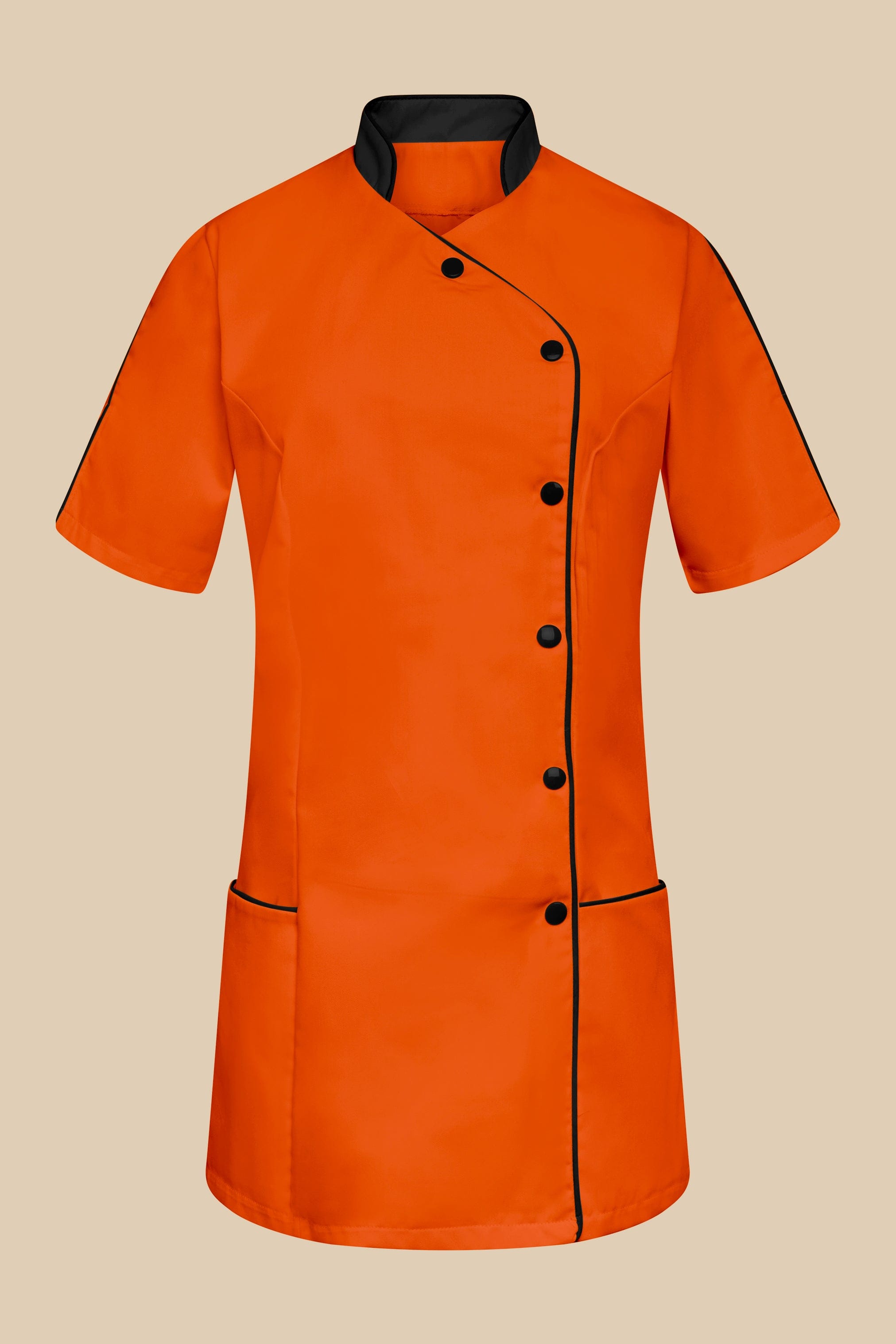 SRC Création Blouse Médicale Blouse médicale femme orange et noir - SILA