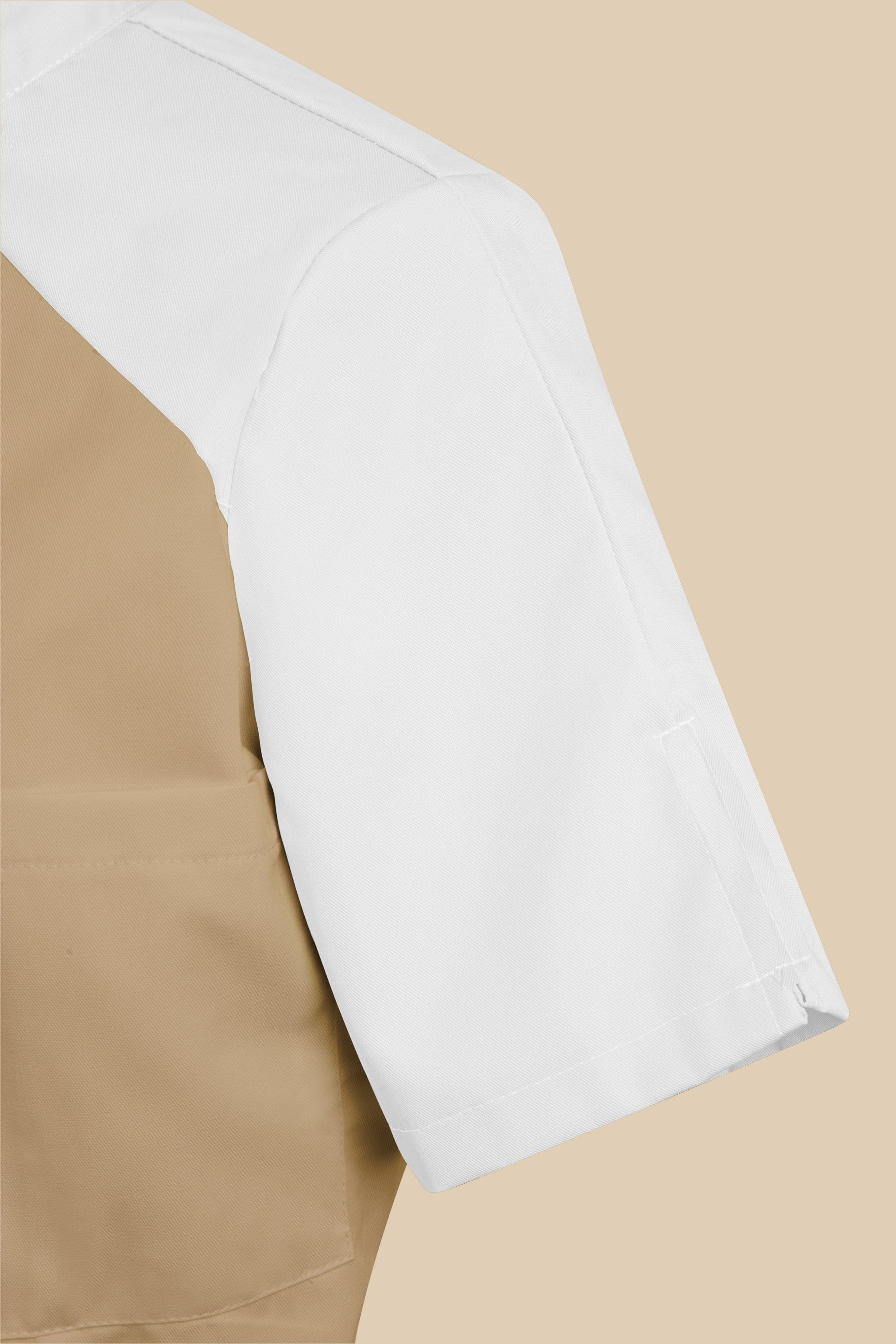 SRC Création Blouse Médicale Blouse médicale femme originale biscuit et blanc - ALMA