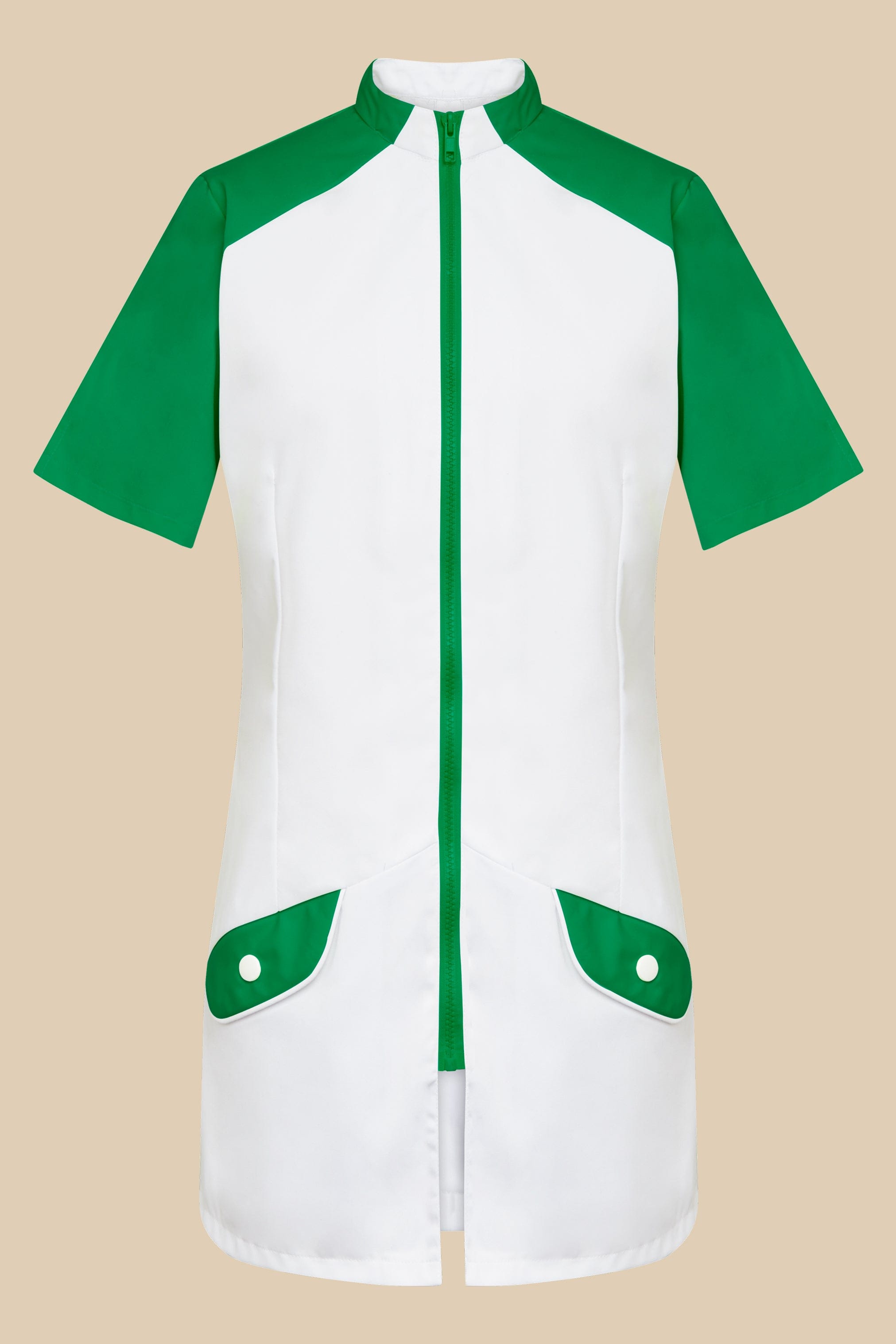 SRC Création Blouse Médicale Blouse médicale femme originale blanc et vert - ALMA