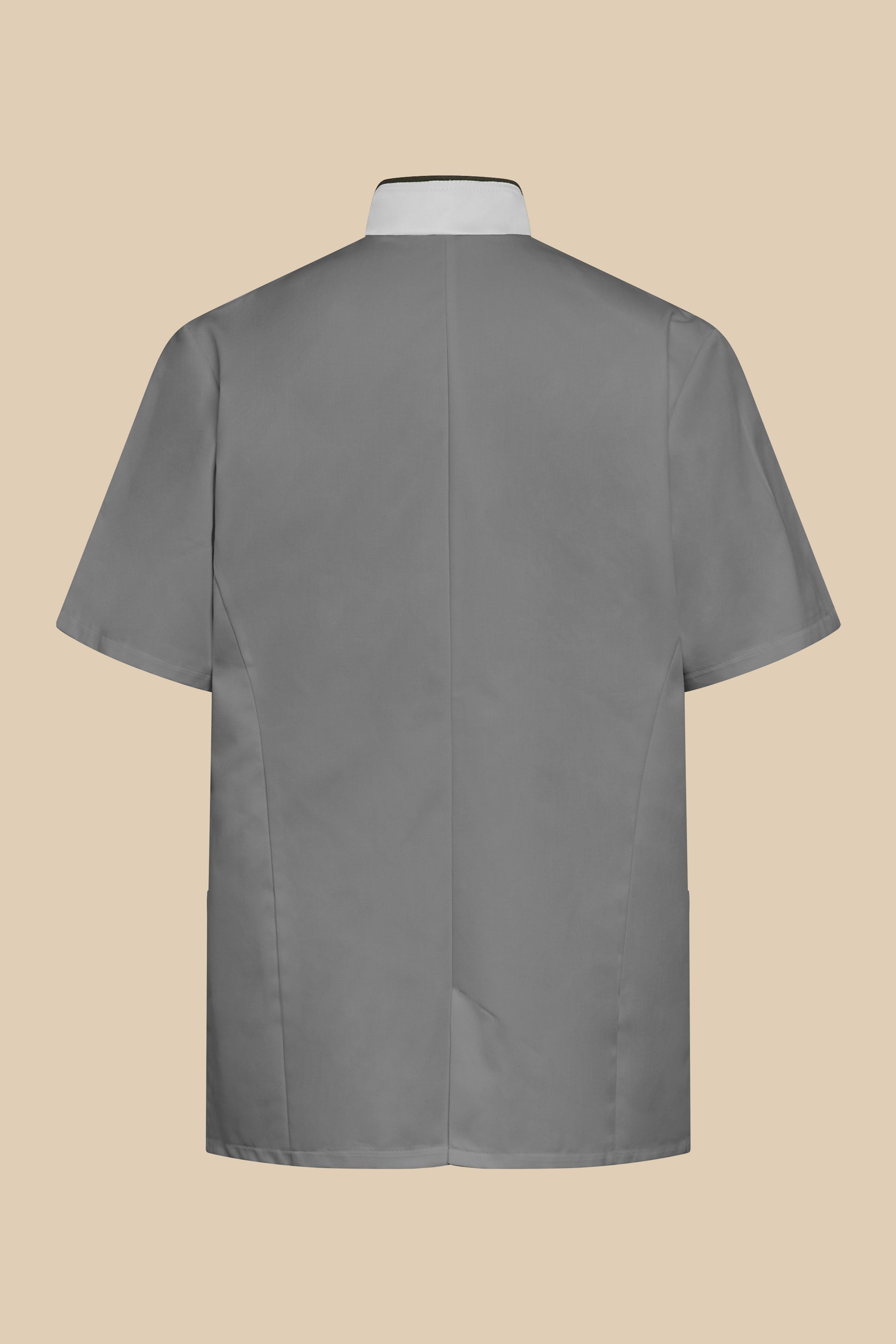 SRC Création Blouse Médicale Blouse médicale gris et blanc homme fermeture éclair - PRESPO
