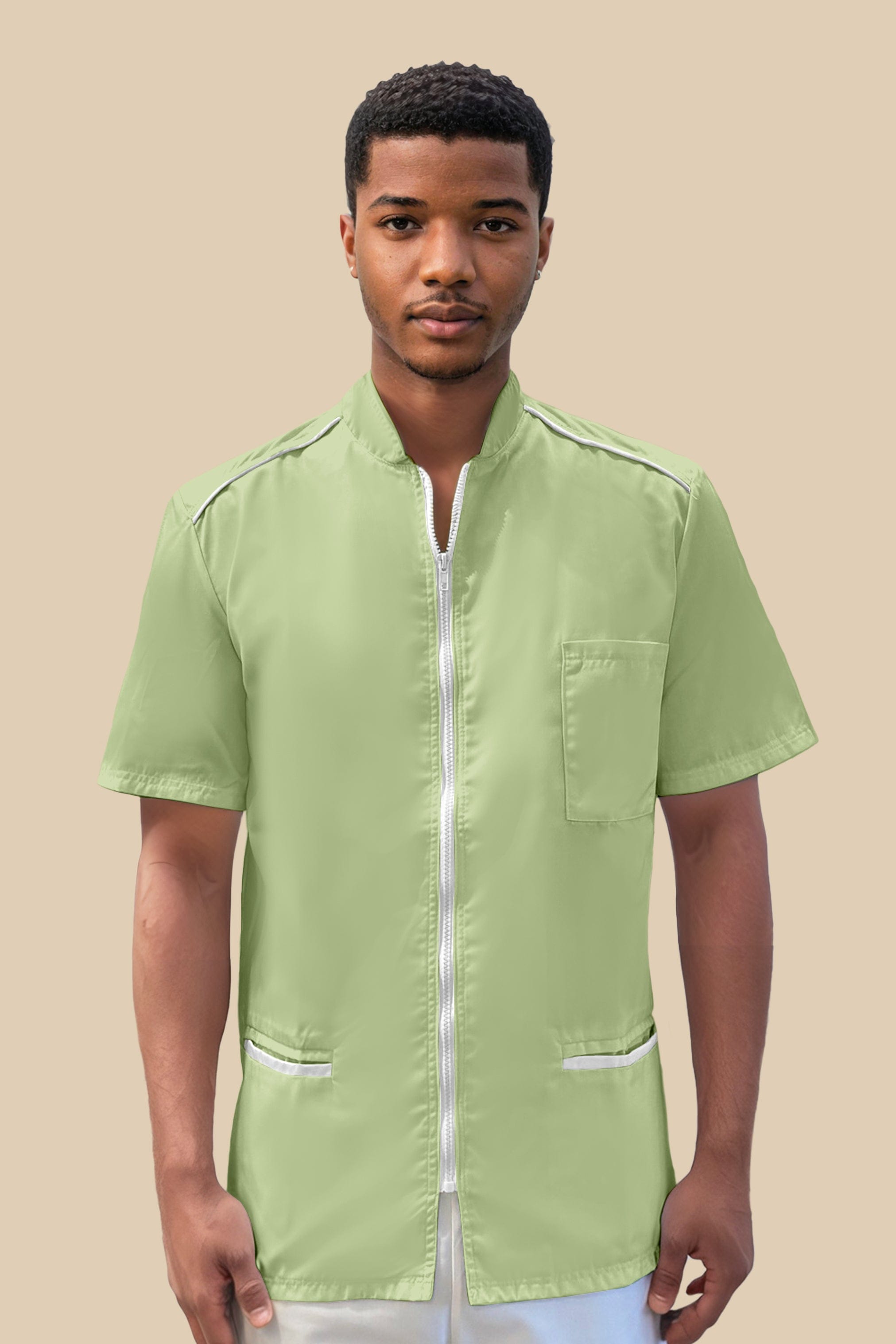 SRC Création Blouse Médicale Blouse médicale homme anis et blanc - ALMO