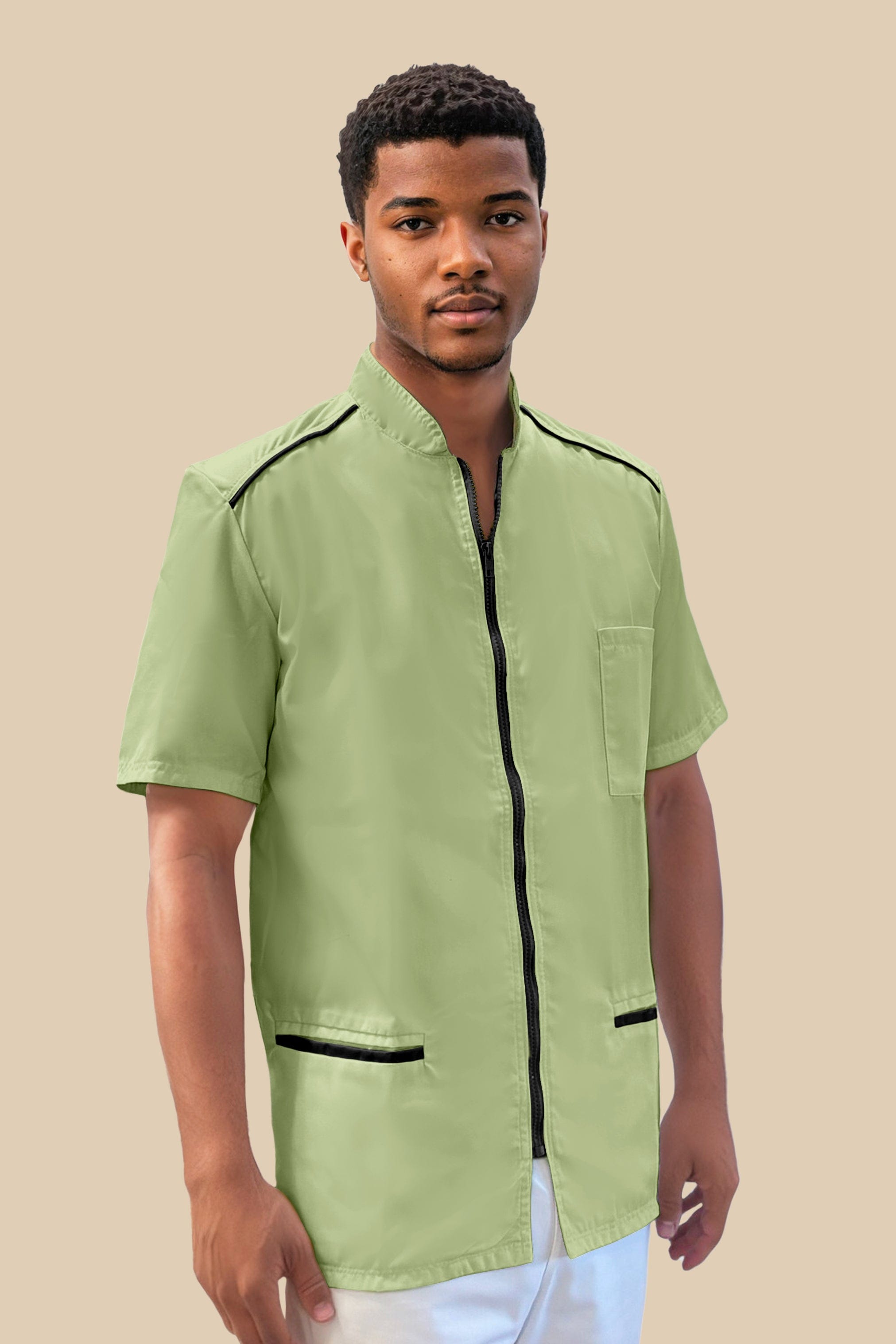 SRC Création Blouse Médicale Blouse médicale homme anis et noir - ALMO