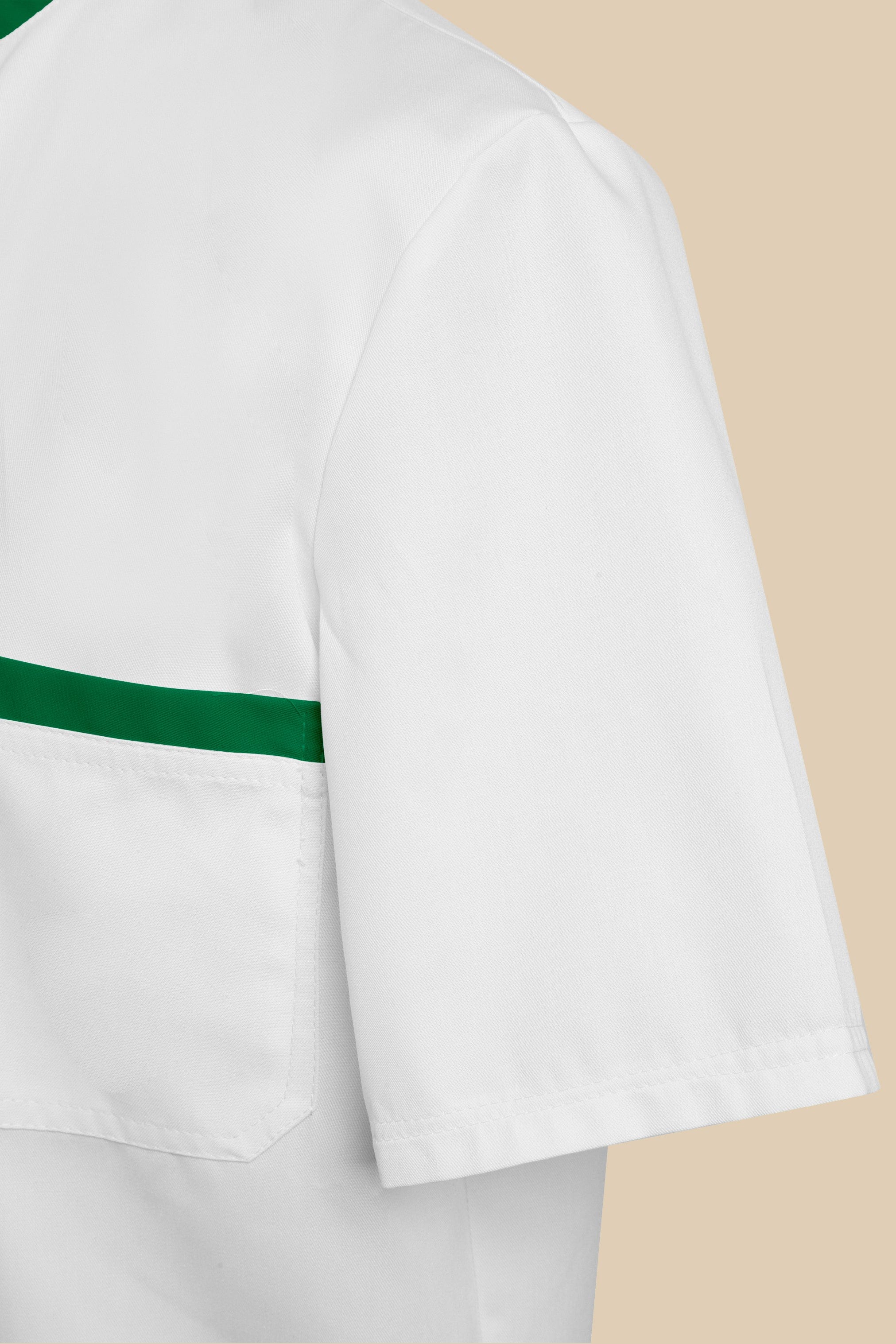 SRC Création Blouse Médicale Blouse médicale homme blanc et vert - ONEGO