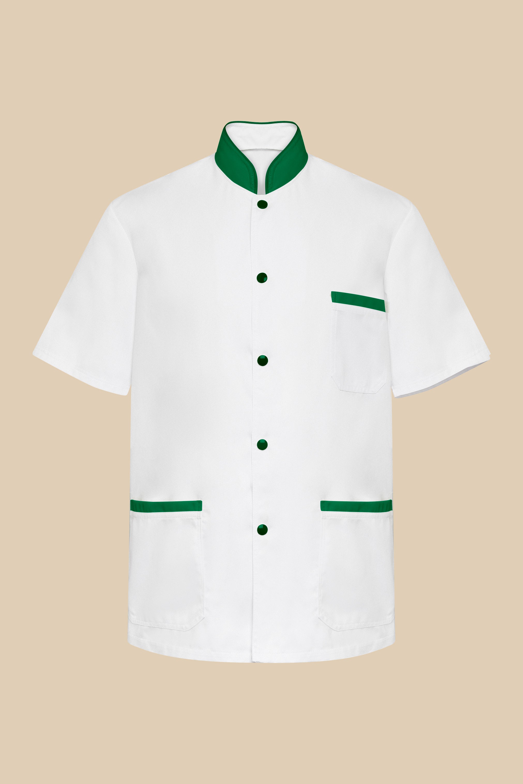 SRC Création Blouse Médicale Blouse médicale homme blanc et vert - ONEGO