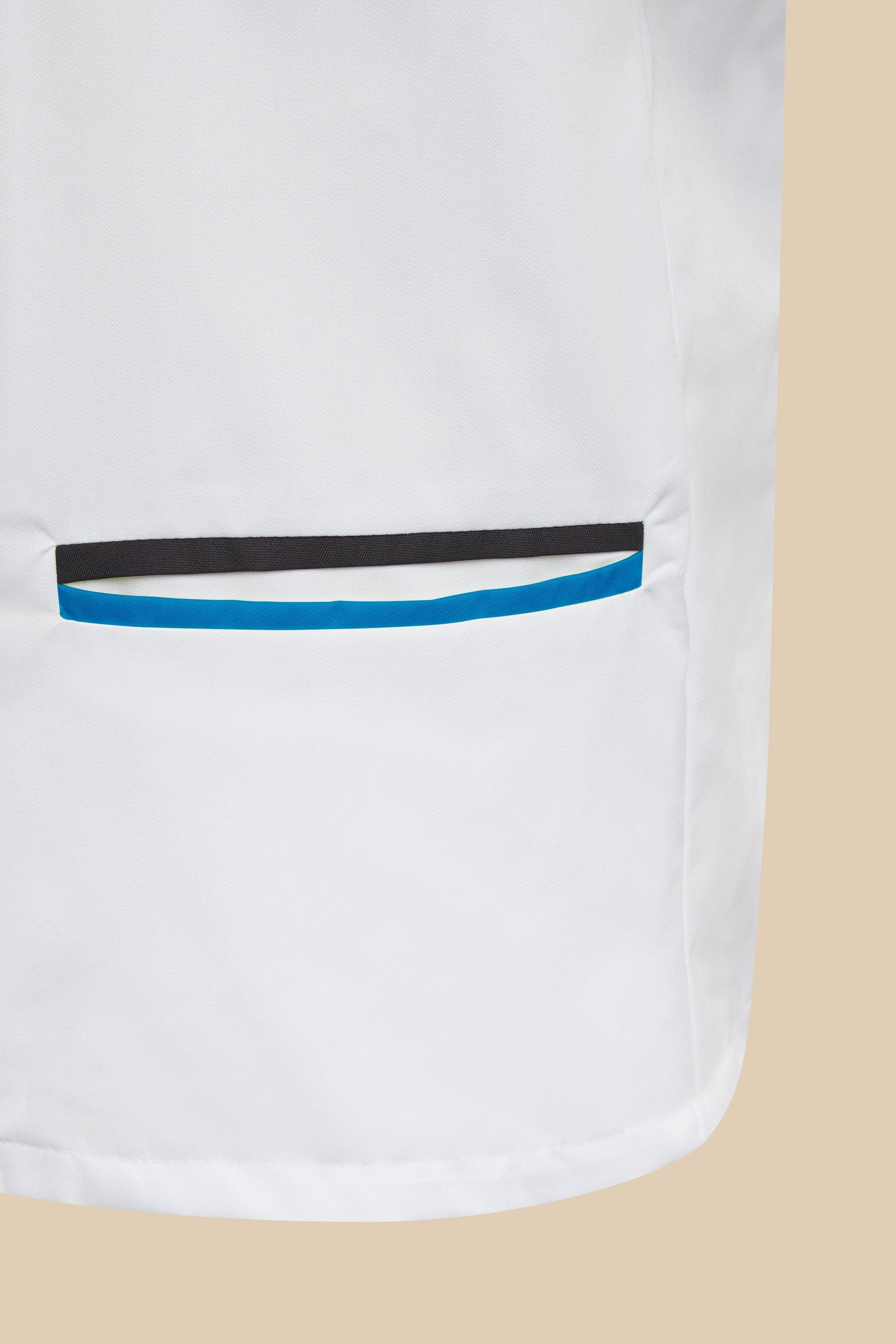 SRC Création Blouse Médicale Blouse médicale homme blanc turquoise originale - SANO