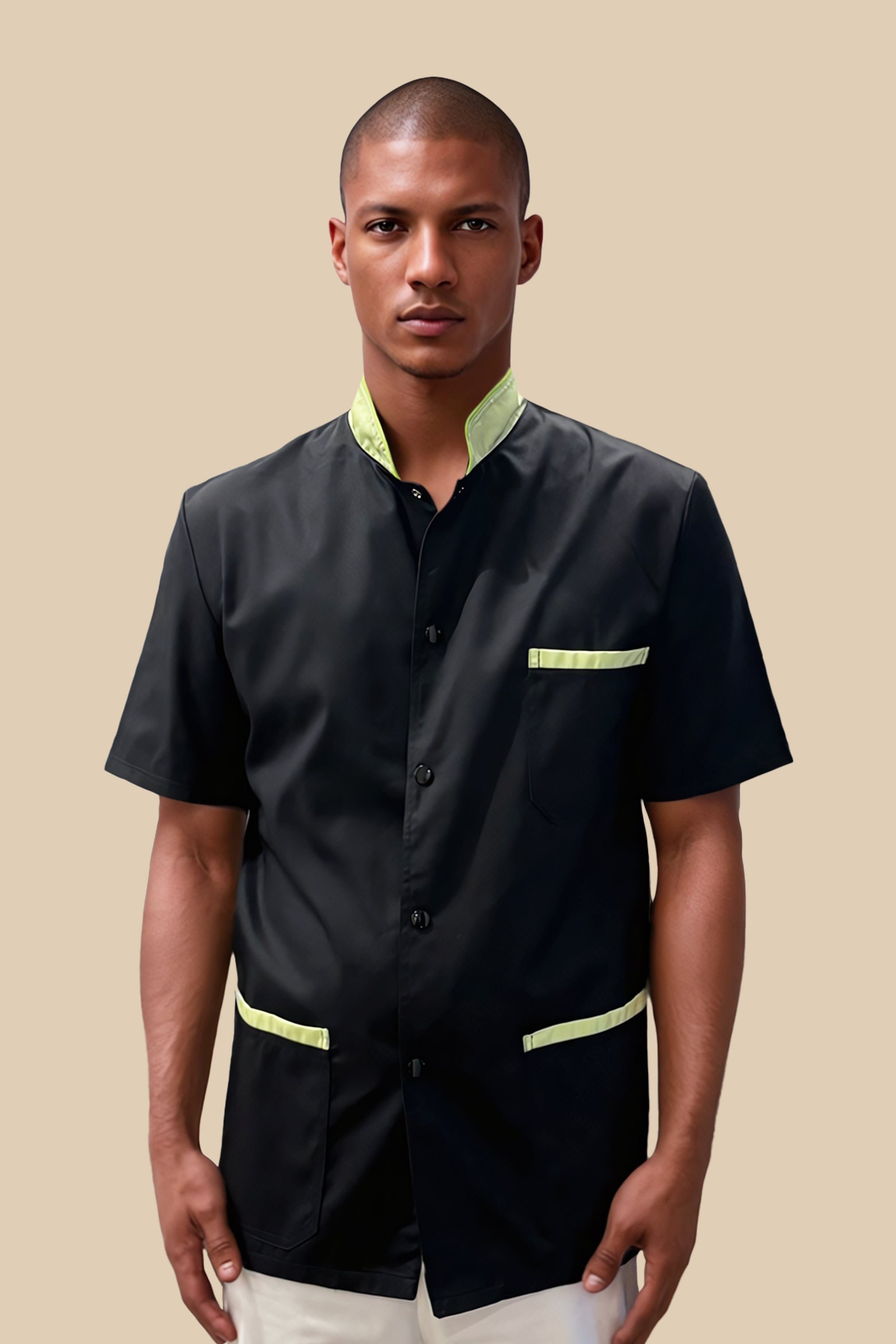 SRC Création Blouse Médicale Blouse médicale homme noir et anis - ONEGO