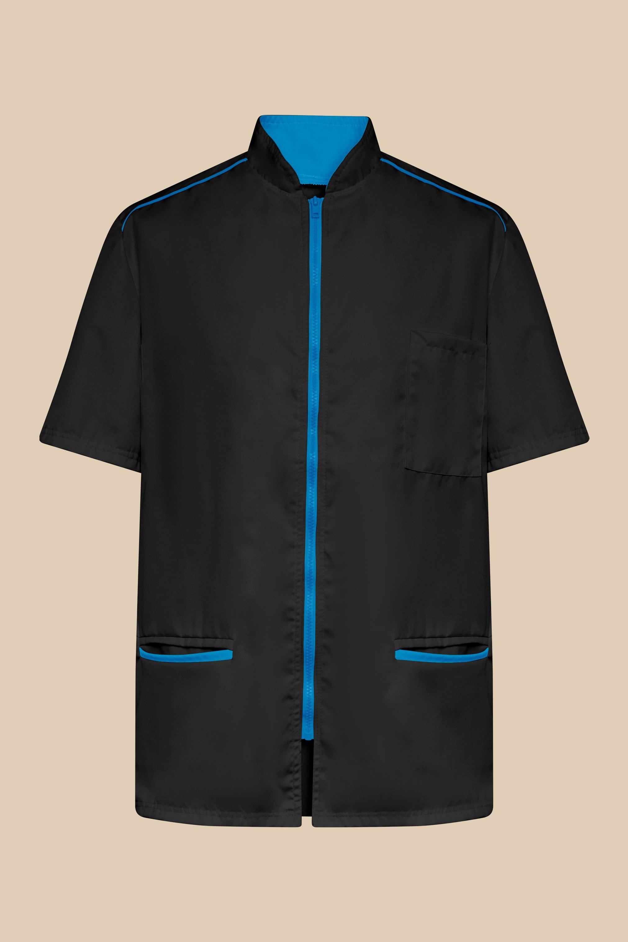 SRC Création Blouse Médicale Blouse médicale homme noir et turquoise - ALMO