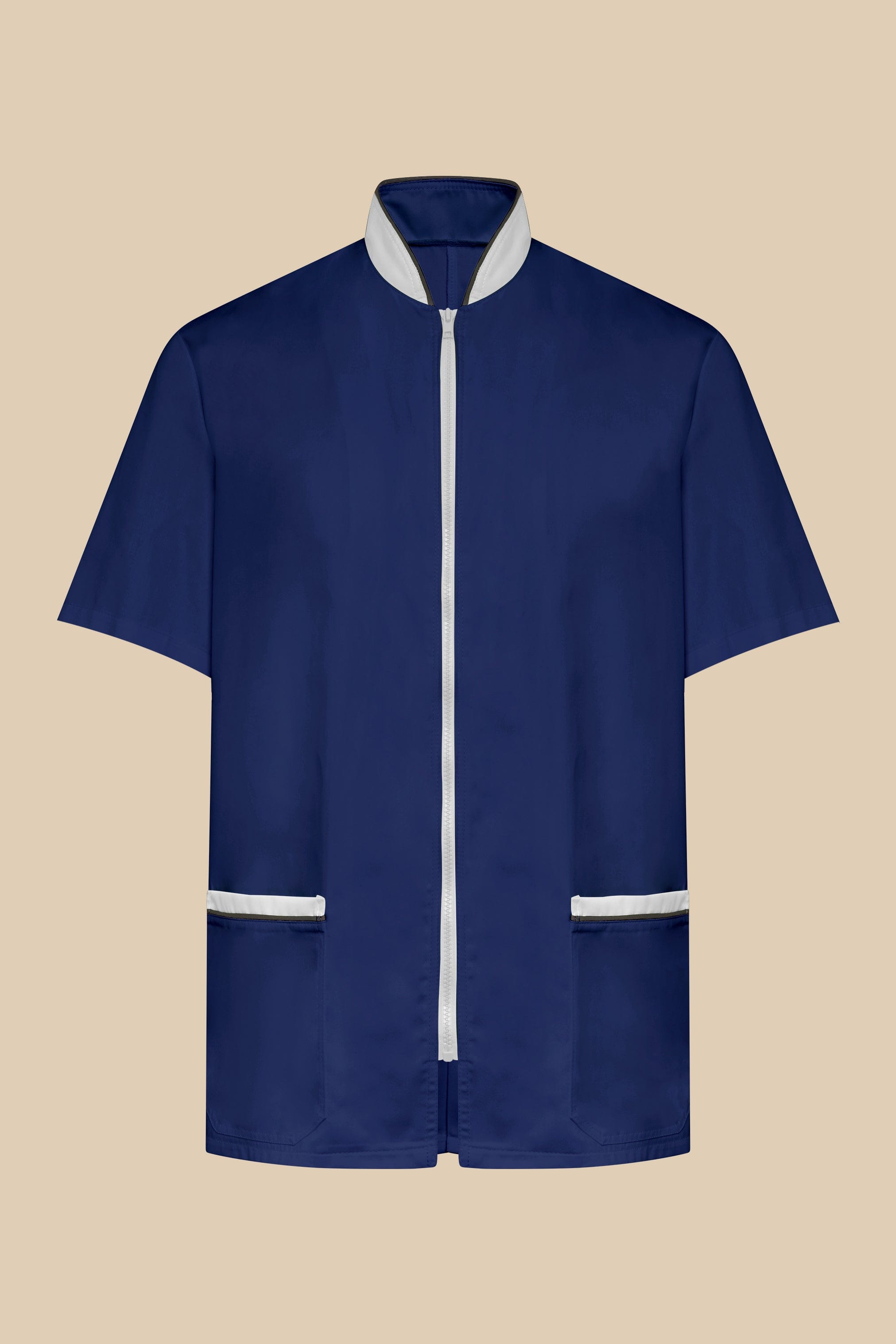 SRC Création Blouse Médicale Blouse médicale marine et blanc homme fermeture éclair - PRESPO