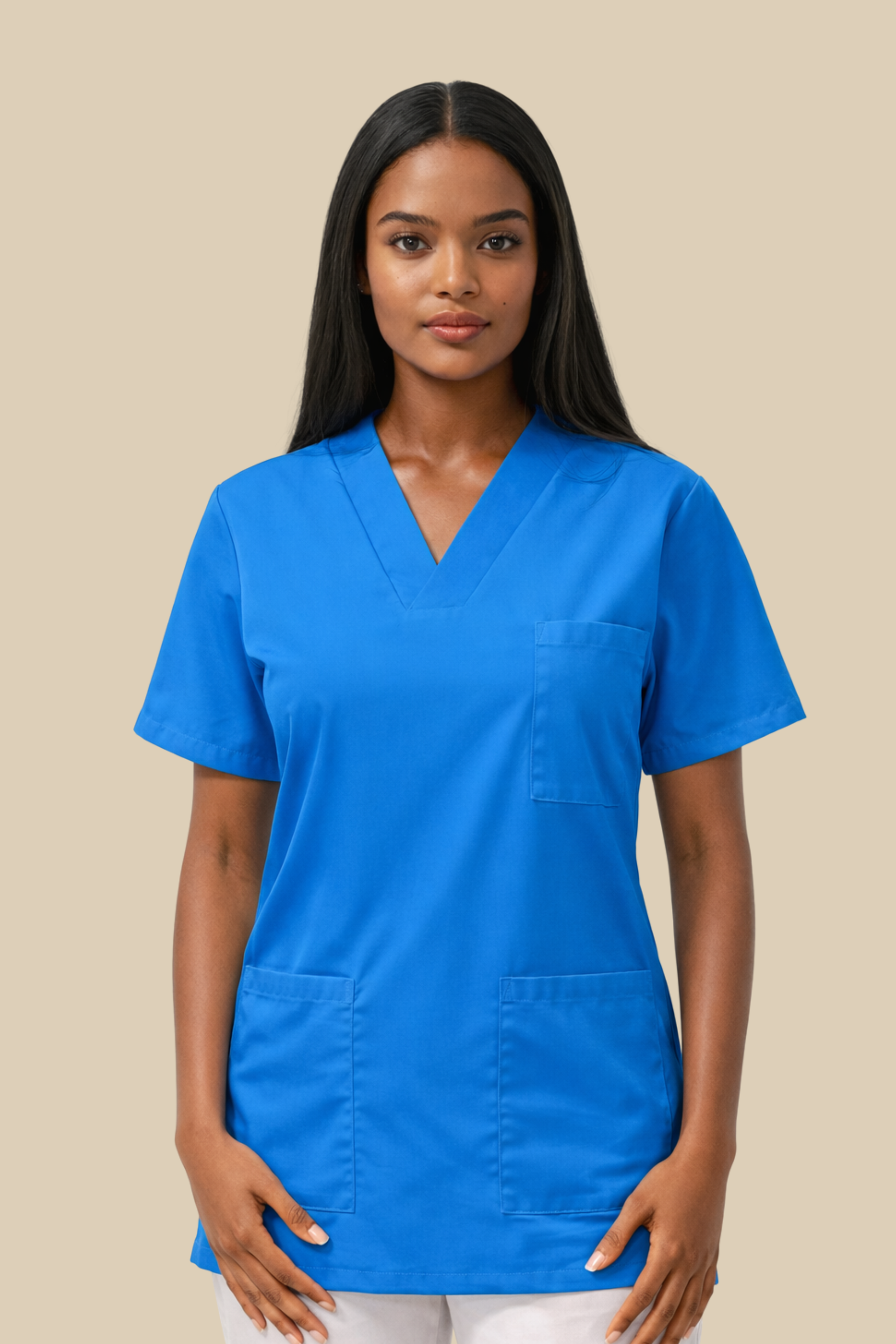 SRC Création Tunique médicale Tunique médicale col V femme turquoise - 7797F