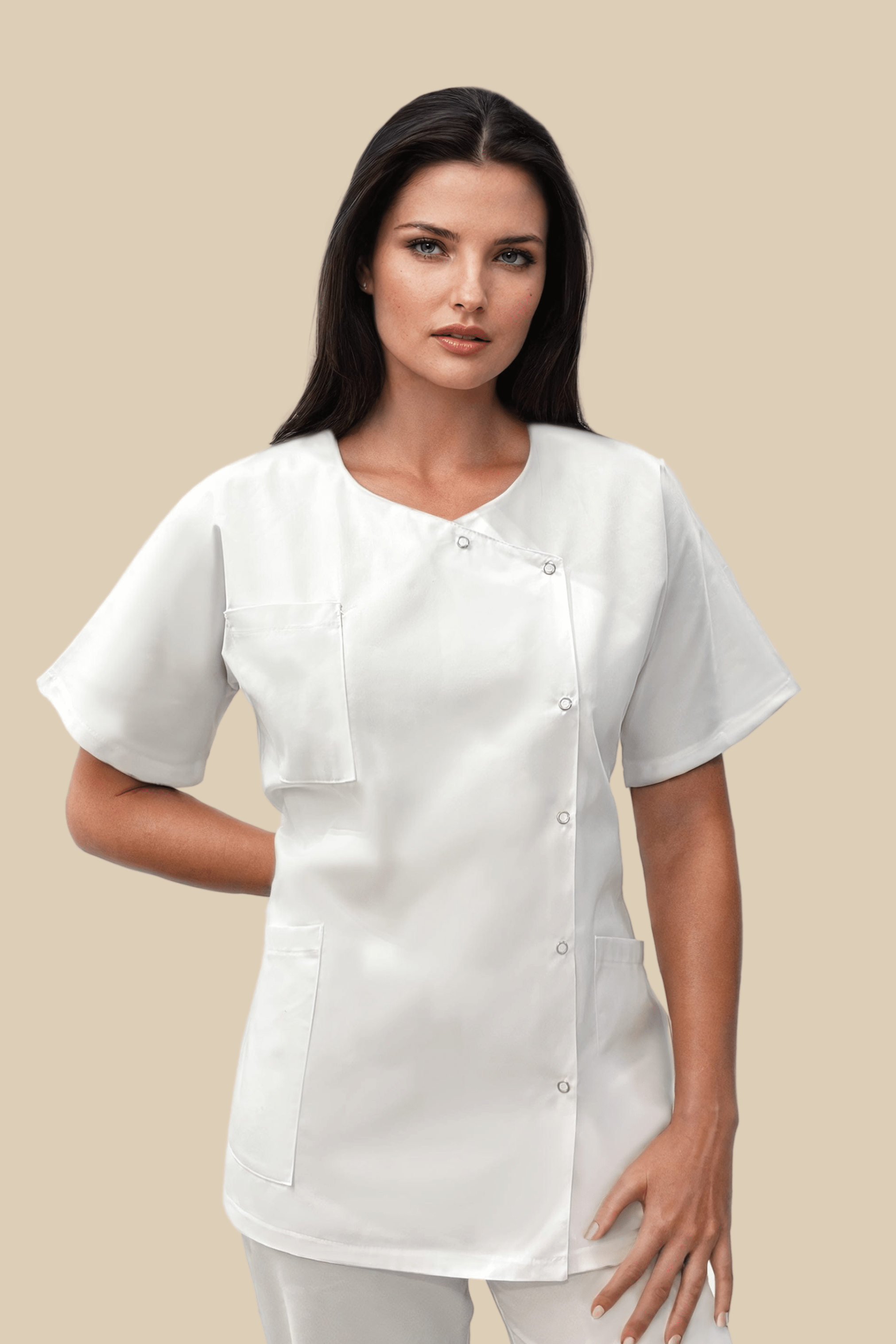 SRC Création Tunique médicale Tunique médicale femme blanche - 1666
