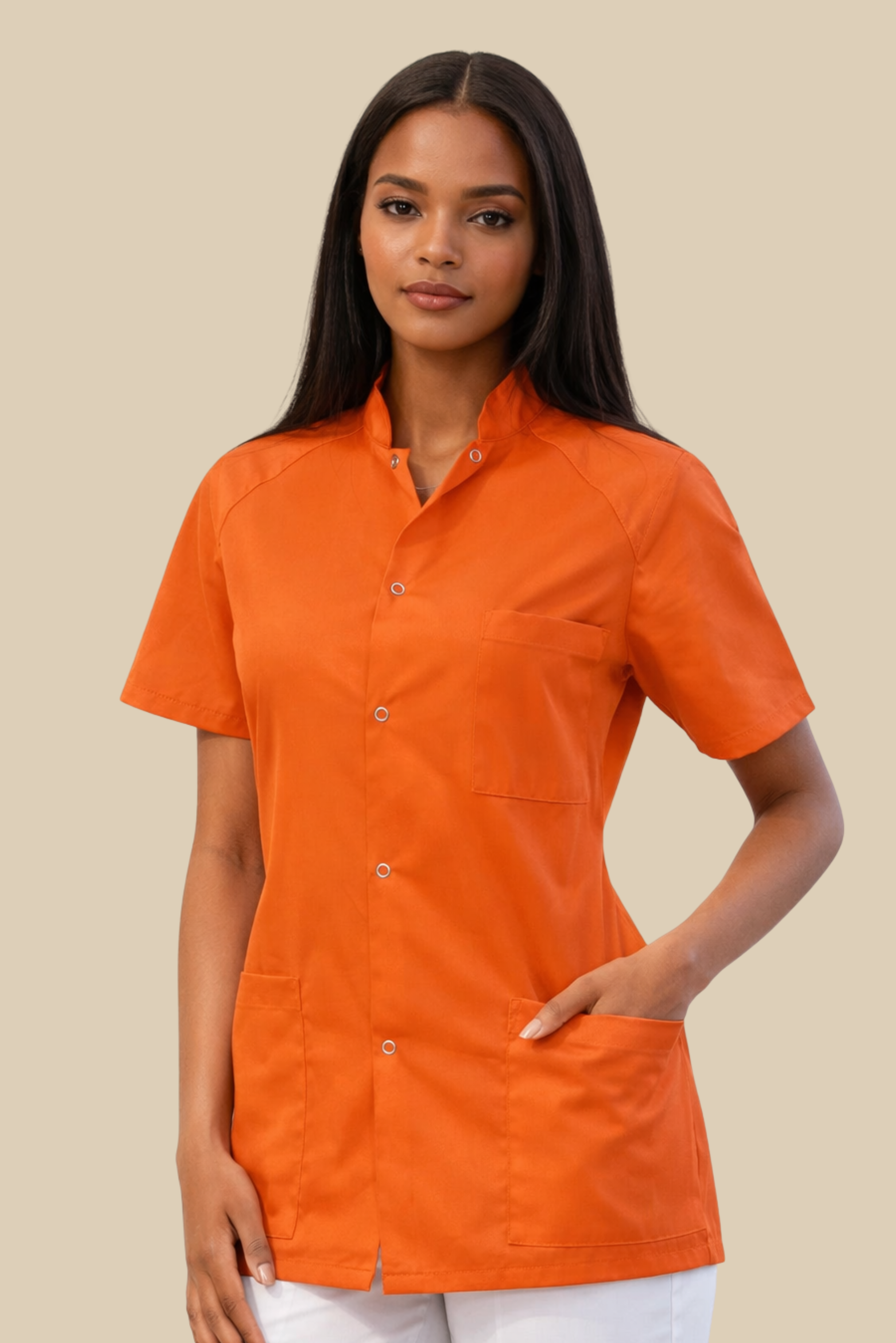 SRC Création Tunique médicale Tunique médicale femme orange - 4642F