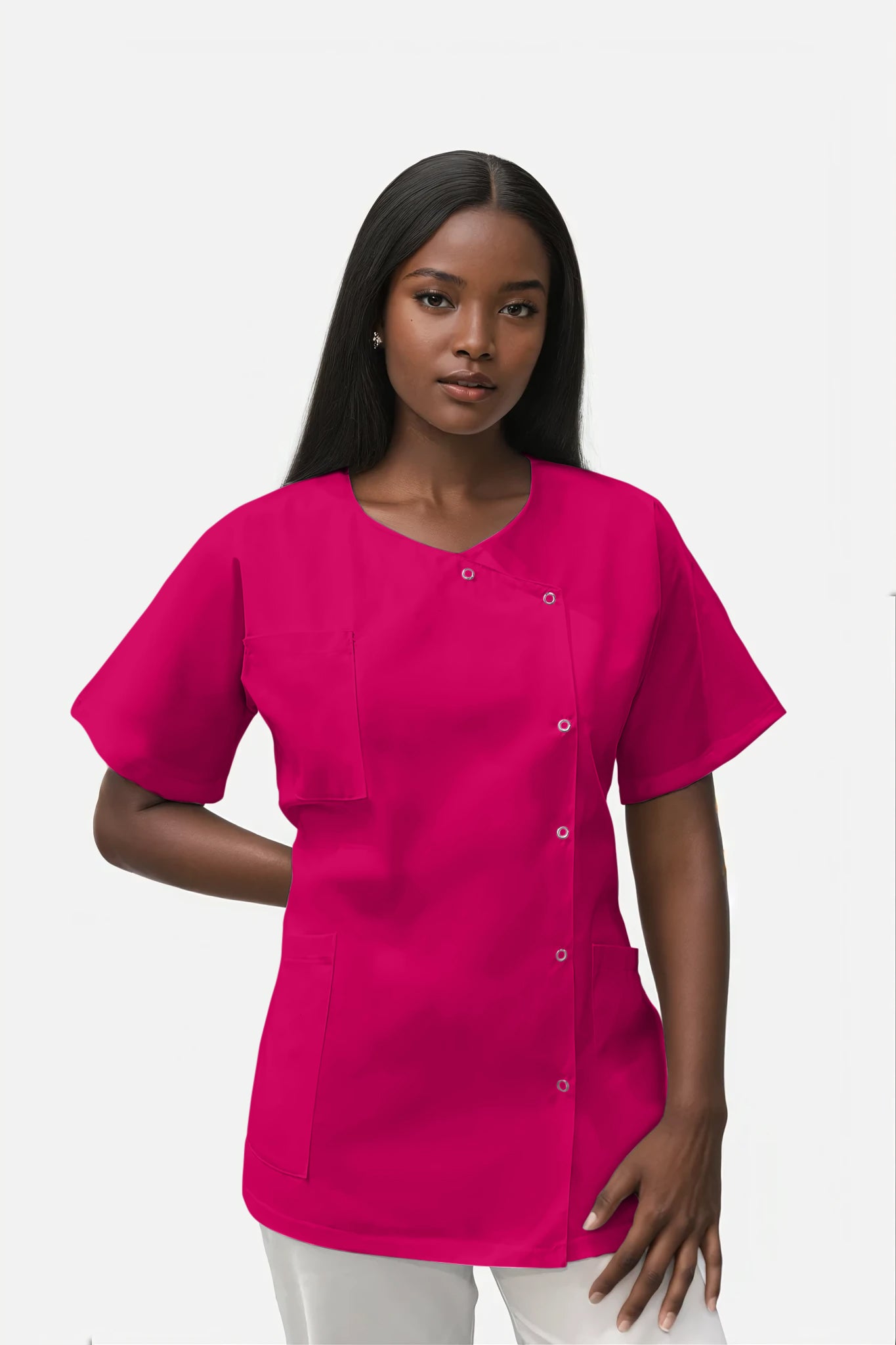 Tunique médicale femme fuchsia - 1666